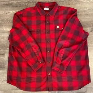 Carhartt Red Flannel Size 3XL